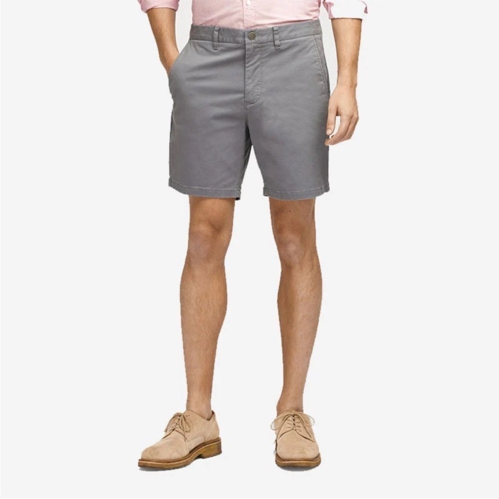BONOBOS Stretch Washed Chino Shorts Gray 9” Inseam Casual Coastal Size 28
